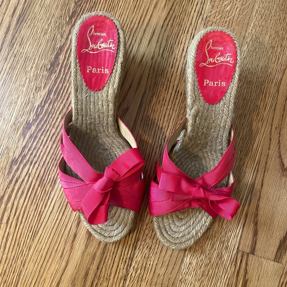 Christian Louboutin Grosgrain Espadrilles